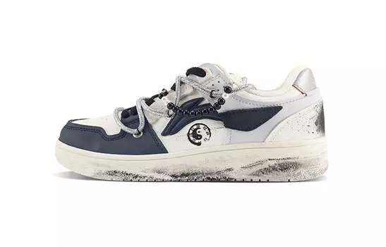 Кроссовки для скейтбординга серии Tianji, женские, низкие, черные/серые/серебристые Lining