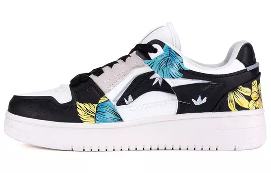 Кроссовки для скейтбординга серии Tianji женские, низкие, черные/белые Lining