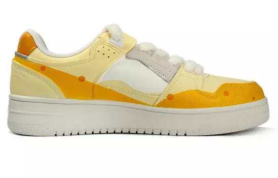 Кроссовки для скейтбординга серии Tianji, женские, низкие, желто-зеленые Lining