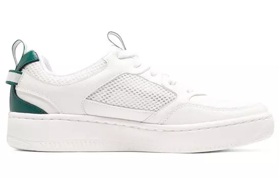 Кроссовки для скейтбординга Sport Court 92 мужские низкие белые/зеленые Skechers
