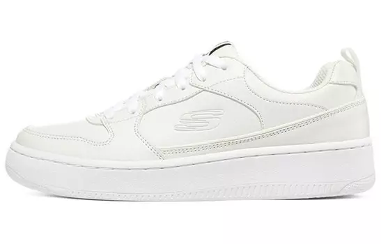 Кроссовки для скейтбординга Sport Court 92 женские, низкие, белые Skechers