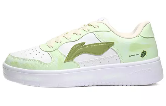 Кроссовки для скейтбординга Sports Life Collection женские, низкие, зеленые/белые Lining