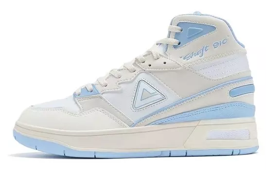 Кроссовки для скейтбординга State Pole женские с высоким берцем, белые/королевские синие Peak