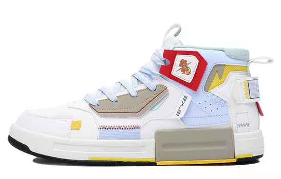 Кроссовки для скейтбординга Strange Bullet 3.0 женские, средней высоты, белые/синие/красные Erke