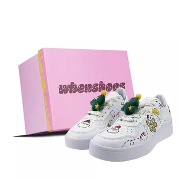 Кроссовки для скейтбординга Street Player женские низкие белые/зеленые Lining