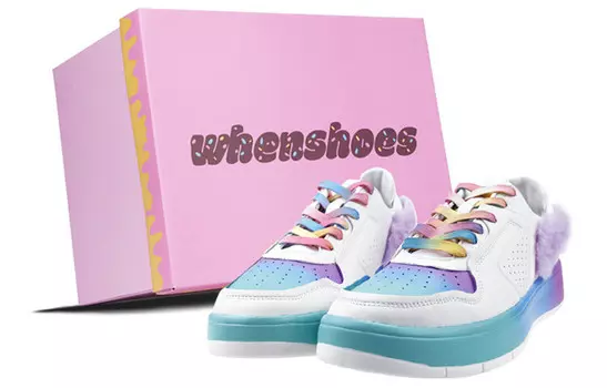 Кроссовки для скейтбординга Street Player женские низкие розовые/синие/фиолетовые Lining