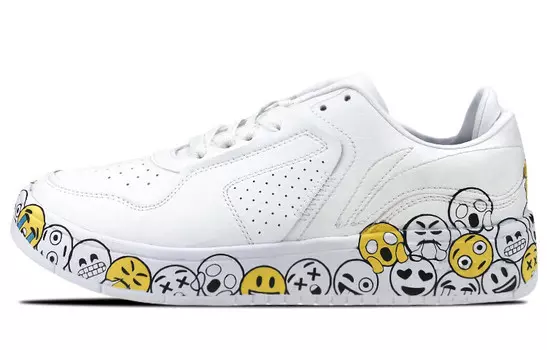 Кроссовки для скейтбординга Street Player женские с низким верхом, белые/желтые Lining