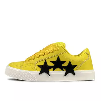 Кроссовки для скейтбординга SUPER DRAG унисекс с низким верхом, желтый/черный/белый Luzaot