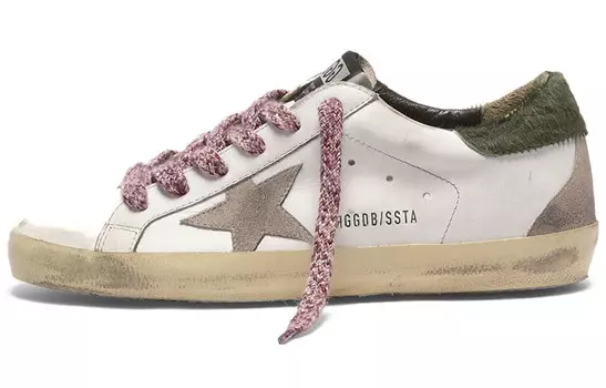 Кроссовки для скейтбординга Super-Star женские, низкие, белые Golden Goose