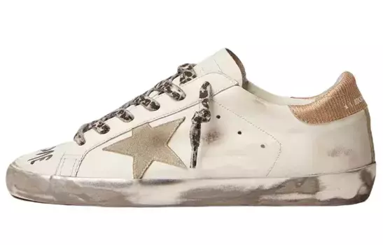 Кроссовки для скейтбординга Super-Star женские, низкие, белые Golden Goose