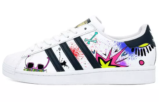 Кроссовки для скейтбординга Superstar Series, унисекс, низкие, фиолетовый Adidas Originals
