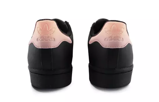 Кроссовки для скейтбординга Superstar Unisex Low-Top Black/Orange Pink Adidas Originals