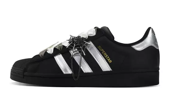 Кроссовки для скейтбординга Superstar Unisex Low-top Black/Silver Adidas Originals