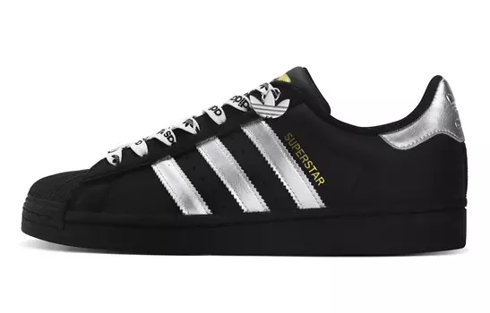 Кроссовки для скейтбординга Superstar Unisex Low-top Black/Silver Adidas Originals