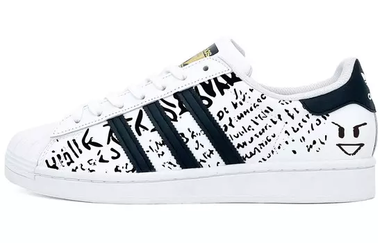 Кроссовки для скейтбординга Superstar, унисекс, низкие, белый Adidas Originals