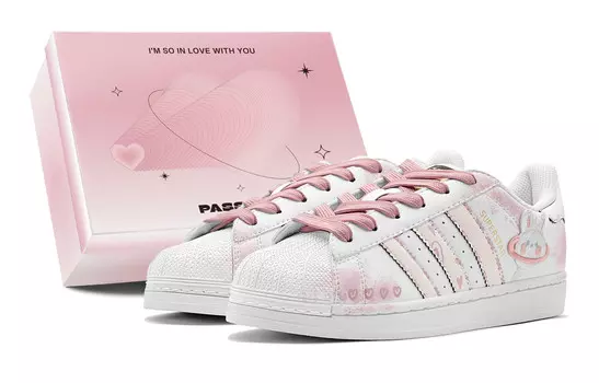 Кроссовки для скейтбординга Superstar, унисекс, низкие, белый Adidas Originals