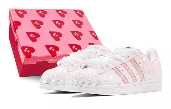 Кроссовки для скейтбординга Superstar, унисекс, низкие, белый Adidas Originals