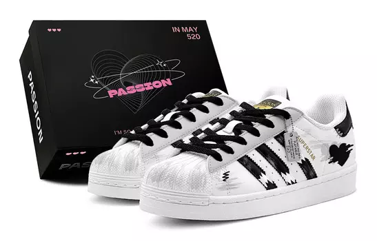 Кроссовки для скейтбординга Superstar, унисекс, низкие, белый/черный Adidas Originals