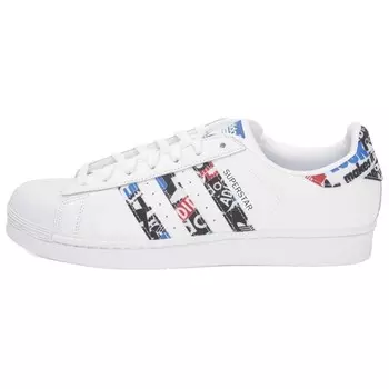 Кроссовки для скейтбординга Superstar, унисекс, низкие, белый Adidas Originals