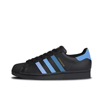 Кроссовки для скейтбординга Superstar, унисекс, низкие, черный, синий Adidas Originals