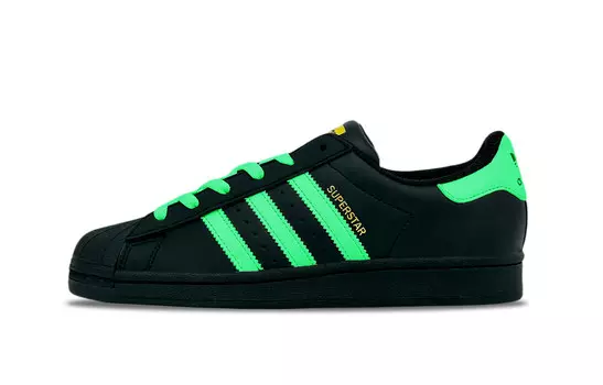 Кроссовки для скейтбординга Superstar, унисекс, низкие, черный Adidas Originals