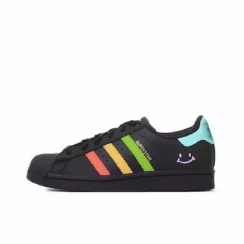Кроссовки для скейтбординга Superstar, унисекс, низкие, черный Adidas Originals