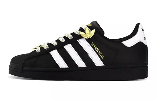 Кроссовки для скейтбординга Superstar, унисекс, низкие, черный/белый Adidas Originals