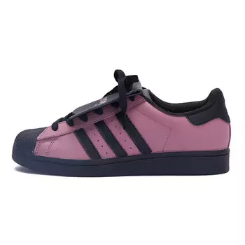 Кроссовки для скейтбординга Superstar, унисекс, низкие, черный/розовый Adidas Originals