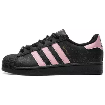 Кроссовки для скейтбординга Superstar, унисекс, низкие, черный/розовый Adidas Originals