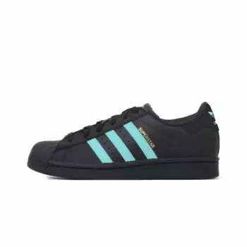 Кроссовки для скейтбординга Superstar, унисекс, низкие, черный/синий Adidas Originals