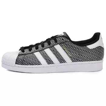 Кроссовки для скейтбординга Superstar, унисекс, низкие, черный Adidas Originals