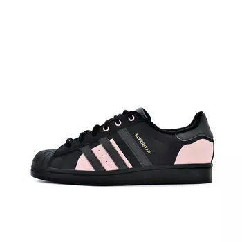 Кроссовки для скейтбординга Superstar, унисекс, низкие, розовый Adidas Originals, розовый/черный