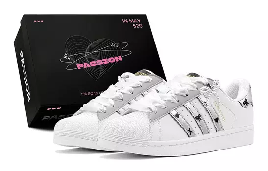 Кроссовки для скейтбординга Superstar, унисекс, низкие, серый Adidas Originals