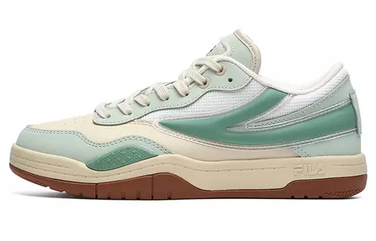 Кроссовки для скейтбординга T88 SKB женские, низкие, бежевые/дымчато-розовые Fila Fusion