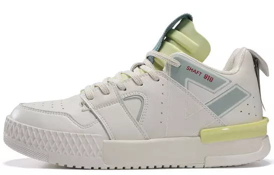 Кроссовки для скейтбординга Taichi 910 мужские низкие бежевые/зеленые Peak