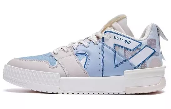 Кроссовки для скейтбординга Taichi 910 женские с низким верхом, керамические, синие/серые/белые Peak