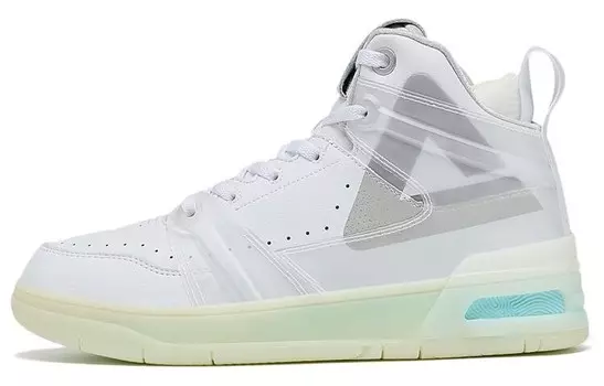 Кроссовки для скейтбординга Taichi 910 женские с высоким верхом Great White/серые Peak