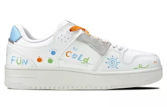 Кроссовки для скейтбординга Tianji Series Men Low-top White/Orange Lining