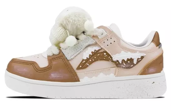 Кроссовки для скейтбординга Tianji Series Men Low Top White/Brown Lining