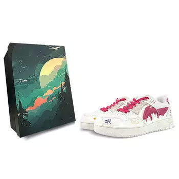 Кроссовки для скейтбординга Tianji женские с низким верхом розовые/красные Lining