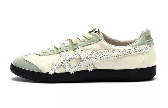 Кроссовки для скейтбординга Tokuten, унисекс, низкие, бежевые/зеленые/белые Onitsuka Tiger