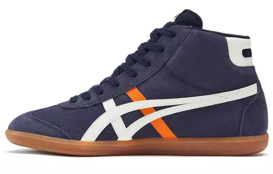 Кроссовки для скейтбординга Tokuten унисекс средней высоты темно-синие Onitsuka Tiger