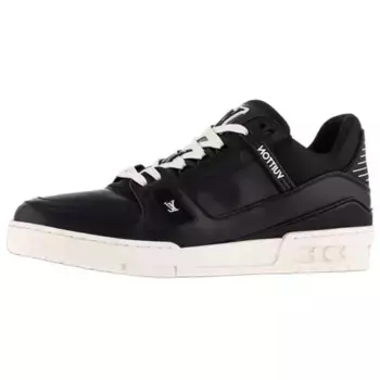 Кроссовки для скейтбординга Trainer мужские с низким верхом черного цвета Louis Vuitton