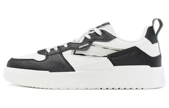 Кроссовки для скейтбординга Unbounded 2.0 мужские с низким верхом белого/черного цвета Xtep