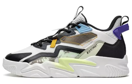 Кроссовки для скейтбординга Undercurrent 1.0 мужские с низким верхом черного/белого цвета Xtep