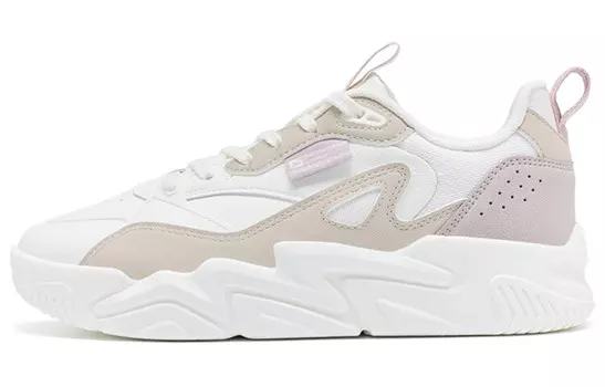 Кроссовки для скейтбординга Undercurrent 1.5 женские с низким верхом, белые/серые/розовые Xtep