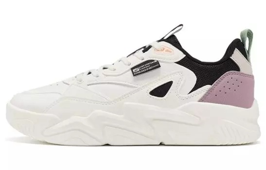 Кроссовки для скейтбординга Undercurrent 1.5 женские с низким верхом, белые/черные/фиолетовые Xtep