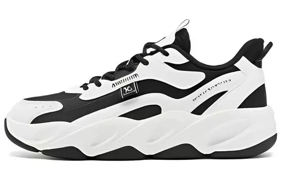 Кроссовки для скейтбординга Undercurrent 2.0 женские с низким верхом, черные/белые Xtep