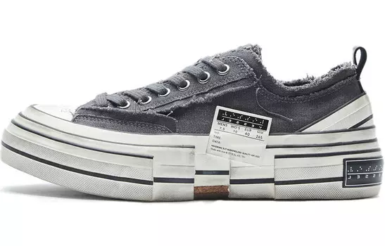 Кроссовки для скейтбординга унисекс с низким верхом серые Xvessel