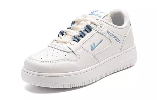 Кроссовки для скейтбординга унисекс с низким верхом бежевый/синий Warrior